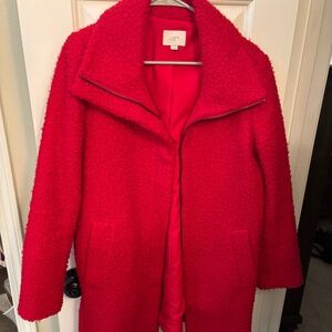 Loft Red Peacoat